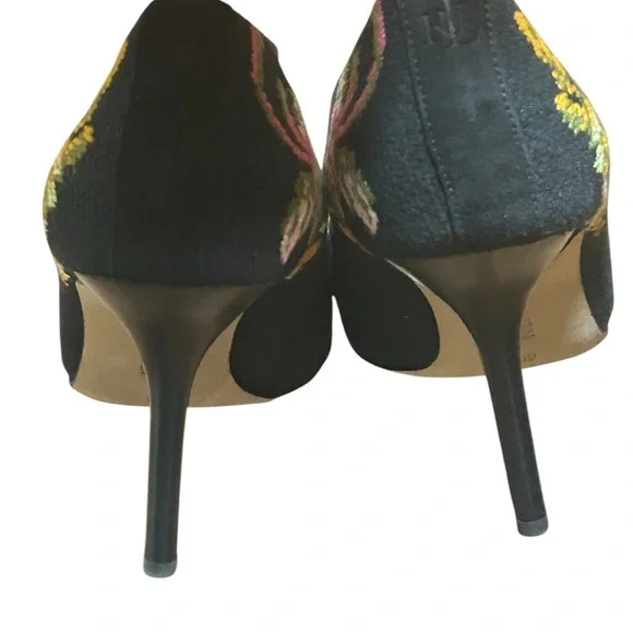 Lauren Ralph Lauren Lindella II Needlepoint & Suede Pump - Picture 5 of 9